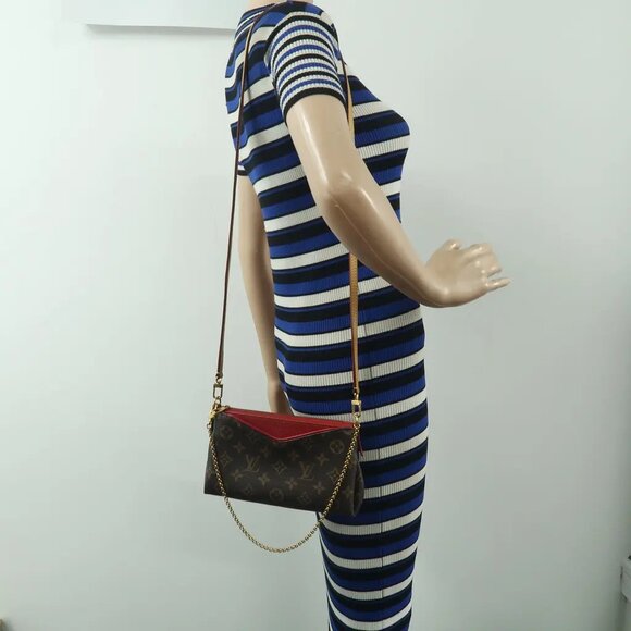 Louis Vuitton Pallas Brown Monogram Canvas Shoulder Bag 1126-040525 - Picture 12 of 12